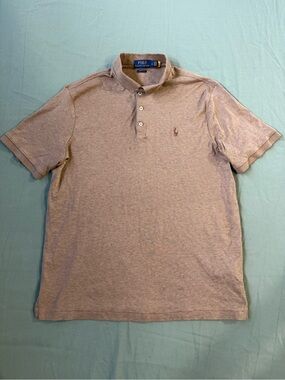 Men's Brown Polo Ralph Lauren Button Up Shirt L